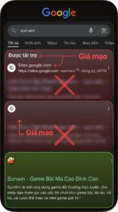 phân biệt Sunwin và fake